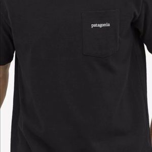 Patagonia MEN NWT large Black Ridge Pocket Tee